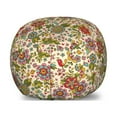 thumbnail image 1 of Colorful Storage Toy Bag Chair, Vintage Flowers and Birds Spring Season Flora and Fauna Composition Cartoon Style, Stuffed Animal Organizer Washable Bag, Small Size, Multicolor, by Ambesonne, 1 of 3