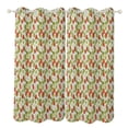 thumbnail image 1 of Colorful Strawberries 2pcs Blackout Curtains For Living Room Bedroom Grommet Top Window Set for Left And Right Biparting Open, 1 of 6