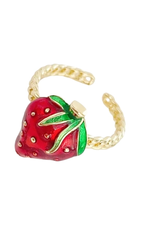 Colorful Strawberry Rings Designs for Comfortable Wear and Long Time Use