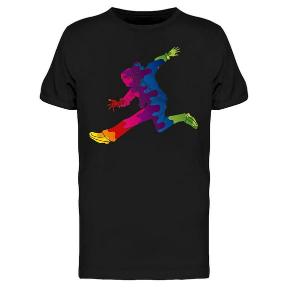 Colorful Street Dancer T-Shirt Men -Image by Shutterstock, Male Large