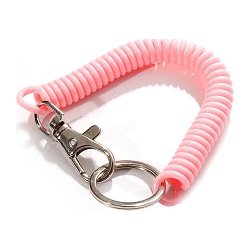 Key Rings Keychain With Clip Spring Coil Cord Tether Flexible Theftproof  Stretch Elastic Lanyard Keyring Fashion Key Chain Ring Random Dhm7G From  Jtjewelry, $8.26