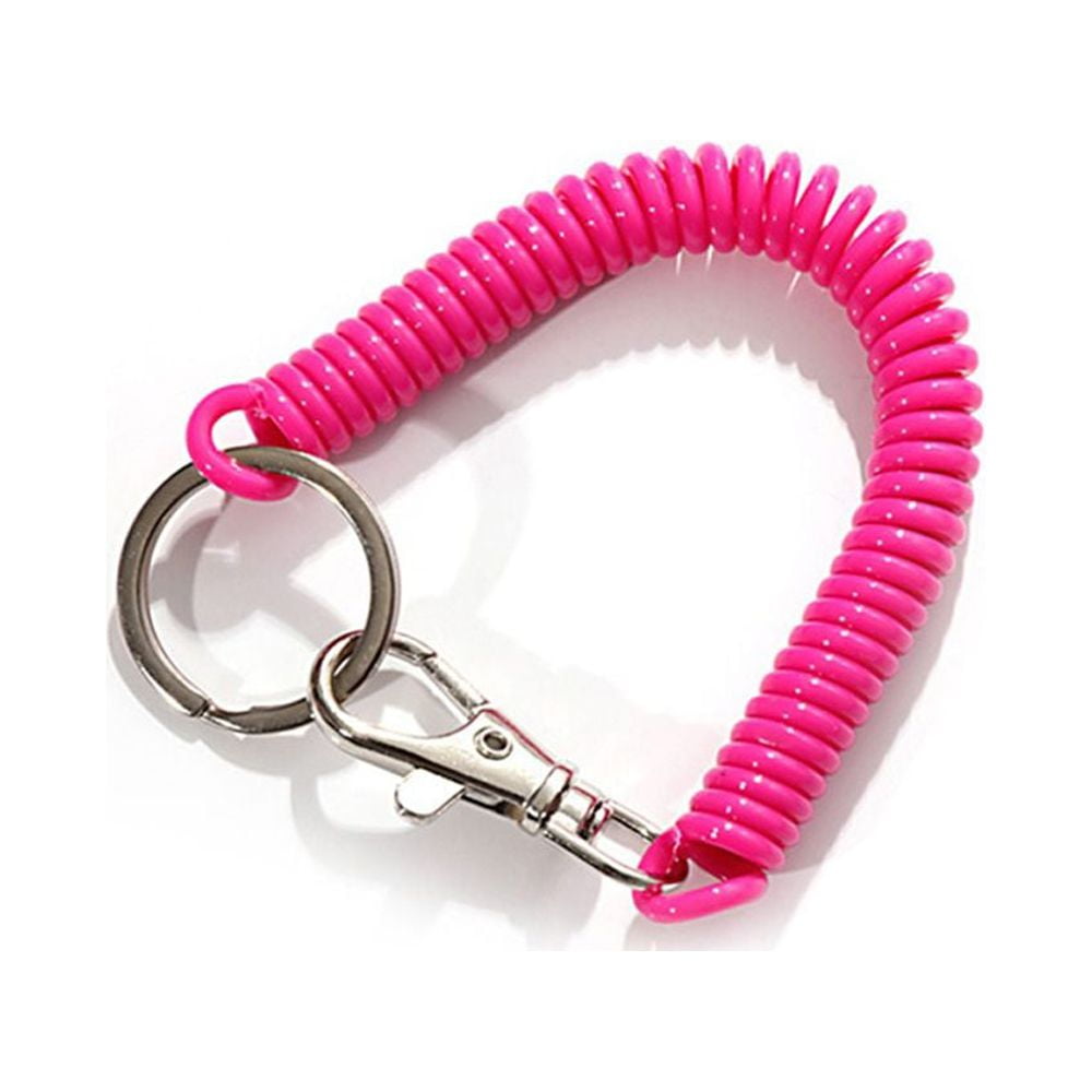 Flexible Keychain With Clip, Spring Coil Cord, Tether, And Stretch Elastic  Lanyard Fashionable Plastic Key Ring In Random Colors From Yambags, $6.24