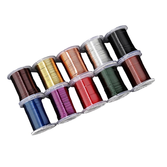 Colorful Stretchy Beading Thread 10 Rolls Flexible Crystals Jewelry String for Handmade Jewelry Craft and Projects