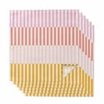 thumbnail image 1 of Colorful Stripe Cloth Napkins, Modern Pink Red Yellow Vertical Striped Washable and Reusable Dinner Napkins Set of 6, Table Napkin for Kitchen Party Birthday Wedding Hotel Housewarming 20"x20", 1 of 8