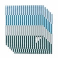 thumbnail image 1 of Colorful Stripe Cloth Napkins, Modern Teal Blue Green Vertical Striped Washable and Reusable Dinner Napkins Set of 6, Table Napkin for Kitchen Party Birthday Wedding Hotel Housewarming 20"x20", 1 of 8