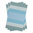 thumbnail image 1 of Colorful Stripe Kitchen Towels Set of 3, Water Absorbent Dish Towel, Modern Teal Blue Green Vertical Striped Decorative Hand Towels - Quick Drying Cloth for Cooking Baking, 18x28 Inch, 1 of 8