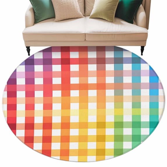 Colorful Stripe Large Area Rugs for Bedroom Living Room, Soft Non Slip ...