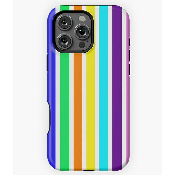 Colorful Stripe Pattern Cell Phone Case M4929 Phone Case for iPhone 17 16 15 14 13 12 11 Pro Max