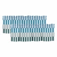 thumbnail image 1 of Colorful Stripe Valances for Windows, Decorative Rod Pocket Window Valance Curtains, Modern Teal Blue Green Vertical Striped Short Curtain Drapes for Kitchen/Living Room, 2 Panels, 60" W x 18" L, 1 of 8