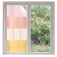 thumbnail image 1 of Colorful Stripe Window Privacy Film, Modern Pink Red Yellow Vertical Striped Static Cling UV Sun Blocking Heat Control Window Tint, Non-Adhesive One Way Windows Privacy Cover 35.4''x78.7'', 1 of 7