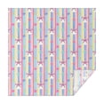 thumbnail image 1 of Colorful Striped Cartoon Unicorn Pattern Square Tablecloth,Waterproof Square Table Cover,Wipeable Spillproof Washable Table Cover for Home Kitchen Party Decor 60"x60"(152x152cm), 1 of 6