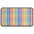 thumbnail image 1 of Colorful Striped Checkered Pattern Door Rugs,Washable Non Slip Door Mats Indoor,Decorative Door Mats,Entry Mat Indoor for Entrance,Bedroom,Kitchen,Bathroom,30"x17", 1 of 6