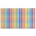 thumbnail image 1 of Colorful Striped Checkered Pattern Door Rugs,Washable Non Slip Door Mats Indoor,Decorative Door Mats,Entry Mat Indoor for Entrance,Bedroom,Kitchen,Bathroom,17"x30", 1 of 6