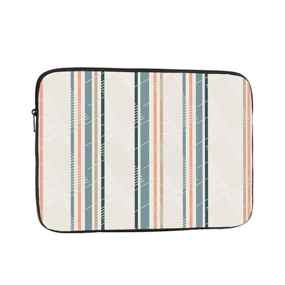 Colorful Striped Ethnic Pattern 15 inch Portable Laptop Sleeve Compatible with MacBook Air Notebook Computer Case for Men Women College School Students