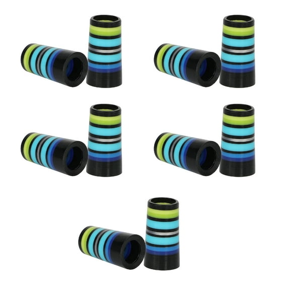 Colorful Striped Golfing Iron Ferrules Fit 0.35Inch 0.37Inch Iron Shafts