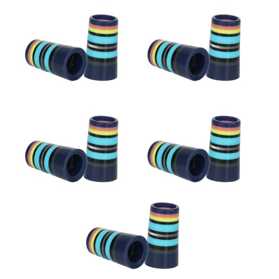 Colorful Striped Golfing Iron Ferrules Fit 0.35Inch 0.37Inch Iron Shafts