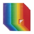 thumbnail image 1 of Colorful Striped Ombre Cloth Napkins, Rainbow Stripes Modern Abstract Art Washable and Reusable Dinner Napkins Set of 8, Table Napkin for Kitchen Party Birthday Wedding Hotel Housewarming 20"x20", 1 of 9