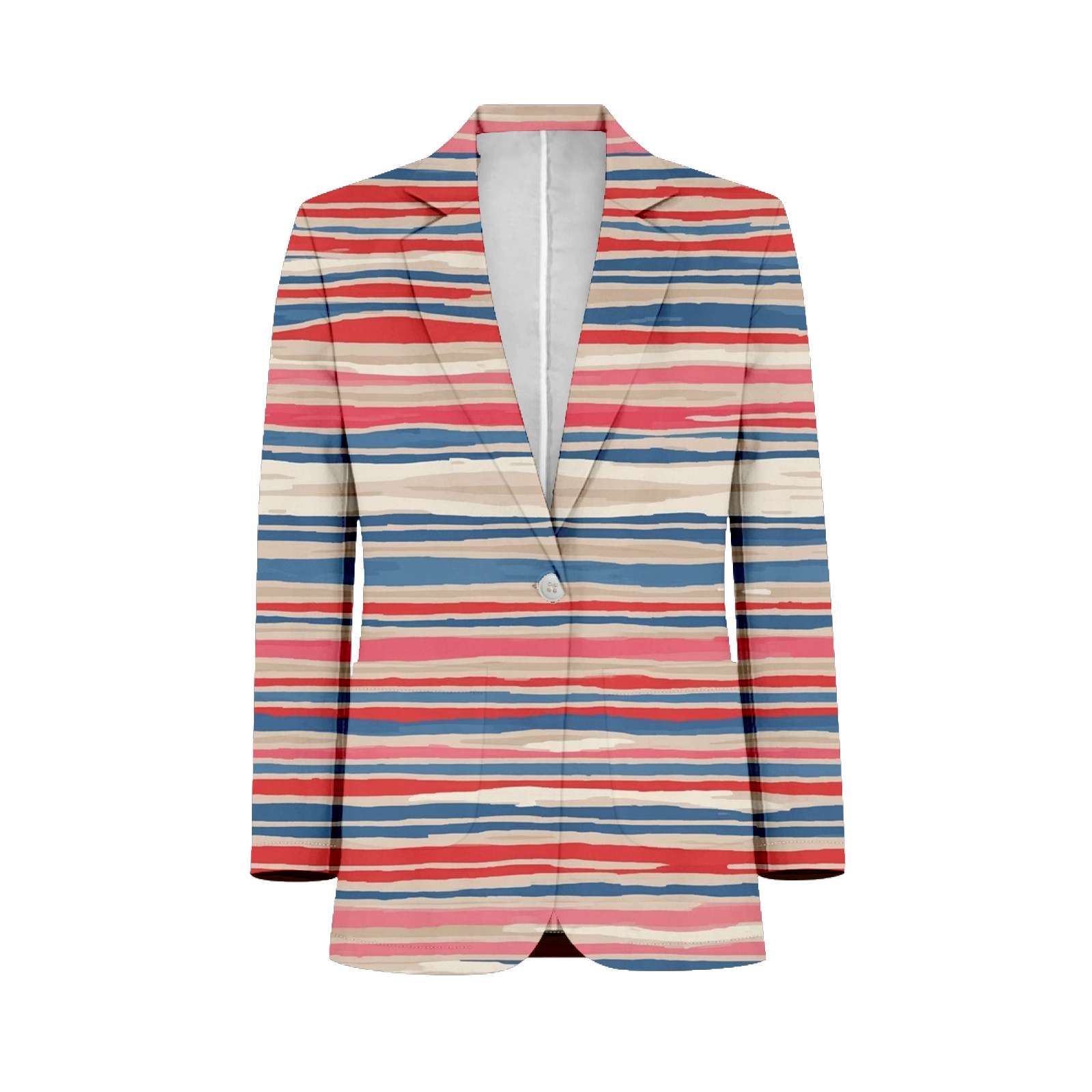 Colorful Striped Pattern Mens Suits Shawl Collar Slim Fit Suit Mens ...