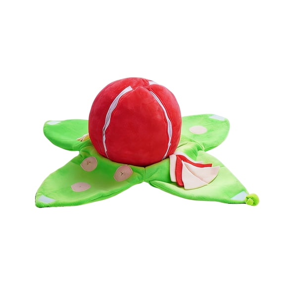 Colorful Striped Plush Cat Pillow Toy with Crinkle Paper, Interactive Sound Play Toy for Kittens & Cats