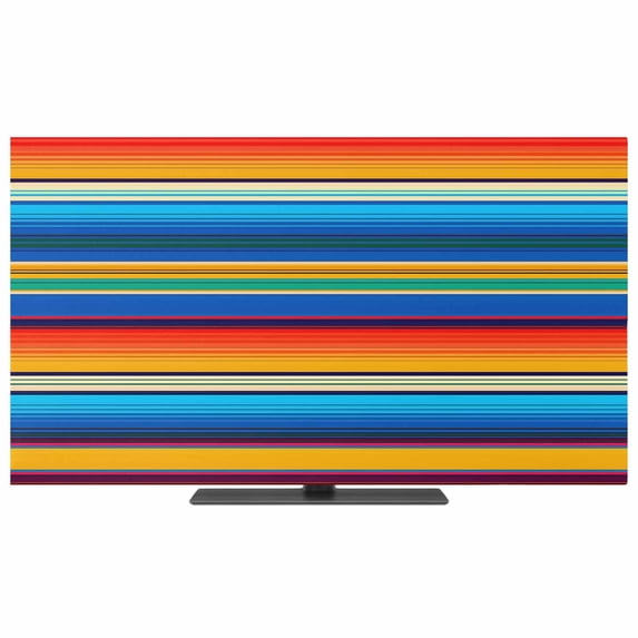 Colorful Striped TV Dust Cover,Stretchable TV Screen Desktop Computer ...