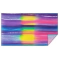 thumbnail image 1 of Colorful Striped Tie Dye Pattern Rectangle Tablecloth 60"x102",Waterproof Polyester Rectangle Table Cloth, Wipeable Spillproof Polyester Tablecloth for Dining, Camping, Indoor and Outdoor, 1 of 6