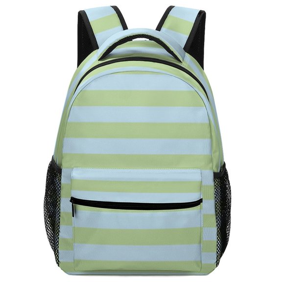 Colorful Stripes Backpack Durable Laptop Canvas BagsBusiness Daypack for Men Women
