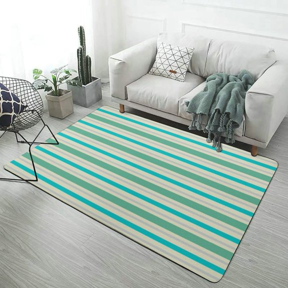 Colorful Stripes Carpet for Home Decoration Rugs for Bedroom Room Living Room Bathroom Entrance Door Non-slip Comfort Mat