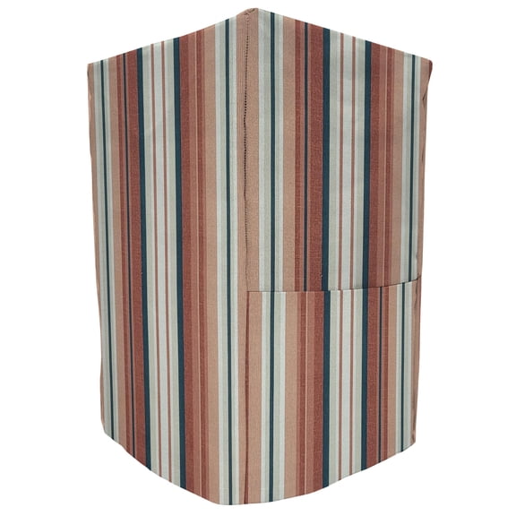 Colorful Stripes Coffee Maker Cover by Penny's Needful Things (Rust)