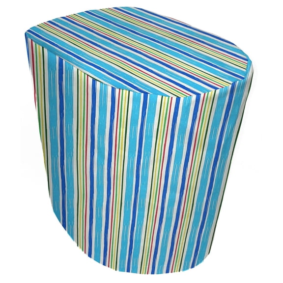 Colorful Stripes Cover Compatible with Keurig Coffee Maker by Penny's Needful Things (Blue Yellow Green) (K10/K15/B31 Mini)