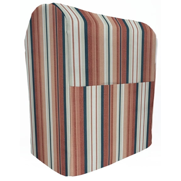 Colorful Stripes Cover Compatible with Sunbeam Heritage Series 4.6qt Mixmaster by Penny's Needful Things (Rust)