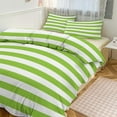 thumbnail image 1 of Colorful Stripes Duvet Cover Set Themed Multicolor Polyester Bedding Set for Bedroom Decoration, 1 of 6