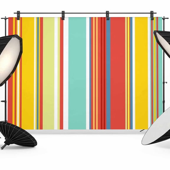 Colorful Stripes Photography Backdrop 7x5FT, Lines Photo Backdrops, Background for Photography Studio Photo Studio Background, Back Drop for Photoshoot