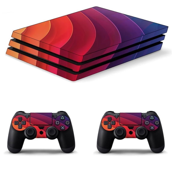 Colorful Strips Minimalist PS4/PS4 Pro/PS4 Slim Skin Sticker For Console And Controller Skins