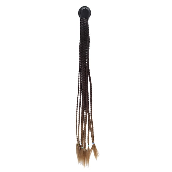 Colorful Stylish Motorcycle Helmet Ponytail Helmet Dreadlocks Braids with Suction CupBlack Dark Brown Light Brown