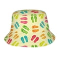 thumbnail image 1 of Colorful Summer Flip Flops Bucket Hat Foldable Fisherman Outdoor Summer Camping Travel Hiking Caps for Men Women, 1 of 7