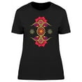 thumbnail image 1 of Colorful Summer Floral Paisley T-Shirt Women -Image by Shutterstock, Female Large, 1 of 2