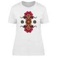 thumbnail image 1 of Colorful Summer Floral Paisley T-Shirt Women -Image by Shutterstock, Female Large, 1 of 2