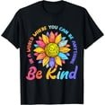 thumbnail image 1 of Colorful Sunflower Inspirational T-Shirt - Choose Kindness Positive Quote Design, 1 of 5