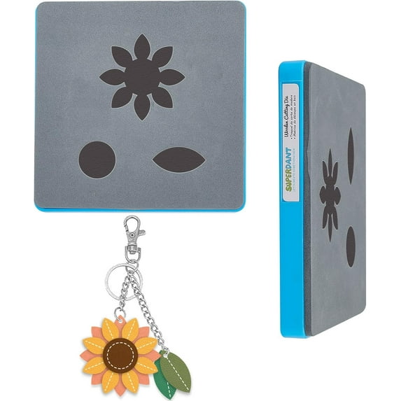Colorful Sunflower Leather Cutting Dies Leaf Wooden DIY Die Cutter ...