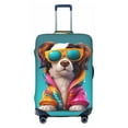 thumbnail image 1 of Colorful Sunglasses Dog Luggage Cover, Suitcase Cover for Luggage Fits 18-32 Inch Luggage, Elastic Suitcase Protector(No Luggage), 1 of 5