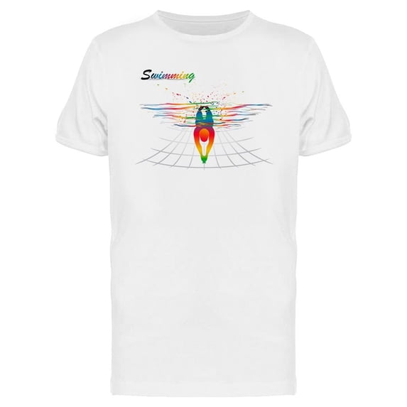 Colorful Swimming T-Shirt Men -Image by Shutterstock, Male XX-Large