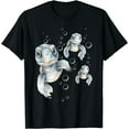 thumbnail image 1 of Colorful Swimming Turtles - Summer Vacation Sea Animal Lover T-Shirt, 1 of 4