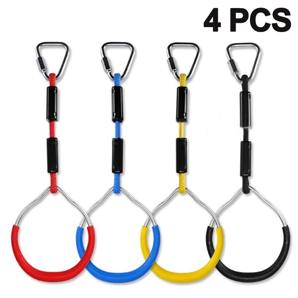 Colorful Swing Gymnastic Rings Swing Toys Set for Kids Boys Girls, 4