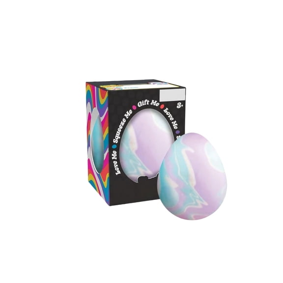 Colorful Swirlie Egg Stress Ball PUP Egg Toys Sensory Squishy Miniatures Novelty Toy Stress Relief Gifts Party Favors Easter Basket Stuffers Fidget Sensory Toys