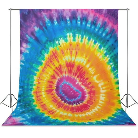 Colorful Swirls Tie-dye Backdrop Background for Photography Photo Booth Backdrop for Photoshoot Background Screen Video Recording Parties Curtain