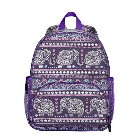 Colorful Symmetrical Plaid Stripes Breathable Padded Backpack for Teens