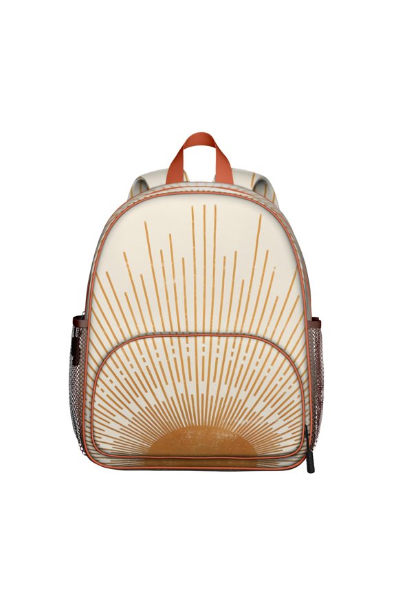 Colorful Symmetrical Plaid Stripes Waterproof Ergonomic School Backpack