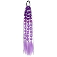 thumbnail image 1 of Colorful Synthetic Ponytail Extensions - 24 Inch Lightweight Braided Hairpieces for Festivals and Raves - Ideal for Girls Hair Day, 1 of 7