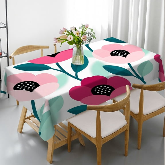 Colorful Tablecloths rectangle , Festive Table Setting - Holiday-Themed Design Rectangular Tablecloth, Cafe, dinner, picnic,