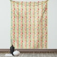 thumbnail image 1 of Colorful Tapestry, Pastel Hearts with Vertical Color Stripes Abstract Retro Tones Happiness Joy Love, Wall Hanging for Bedroom Living Room Dorm Decor, 60W X 80L Inches, Multicolor, by Ambesonne, 1 of 2